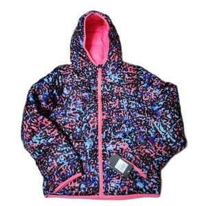 Under Armour Girls’ Hooded Jacket – Youth Large – Water‑Resistant – NWT